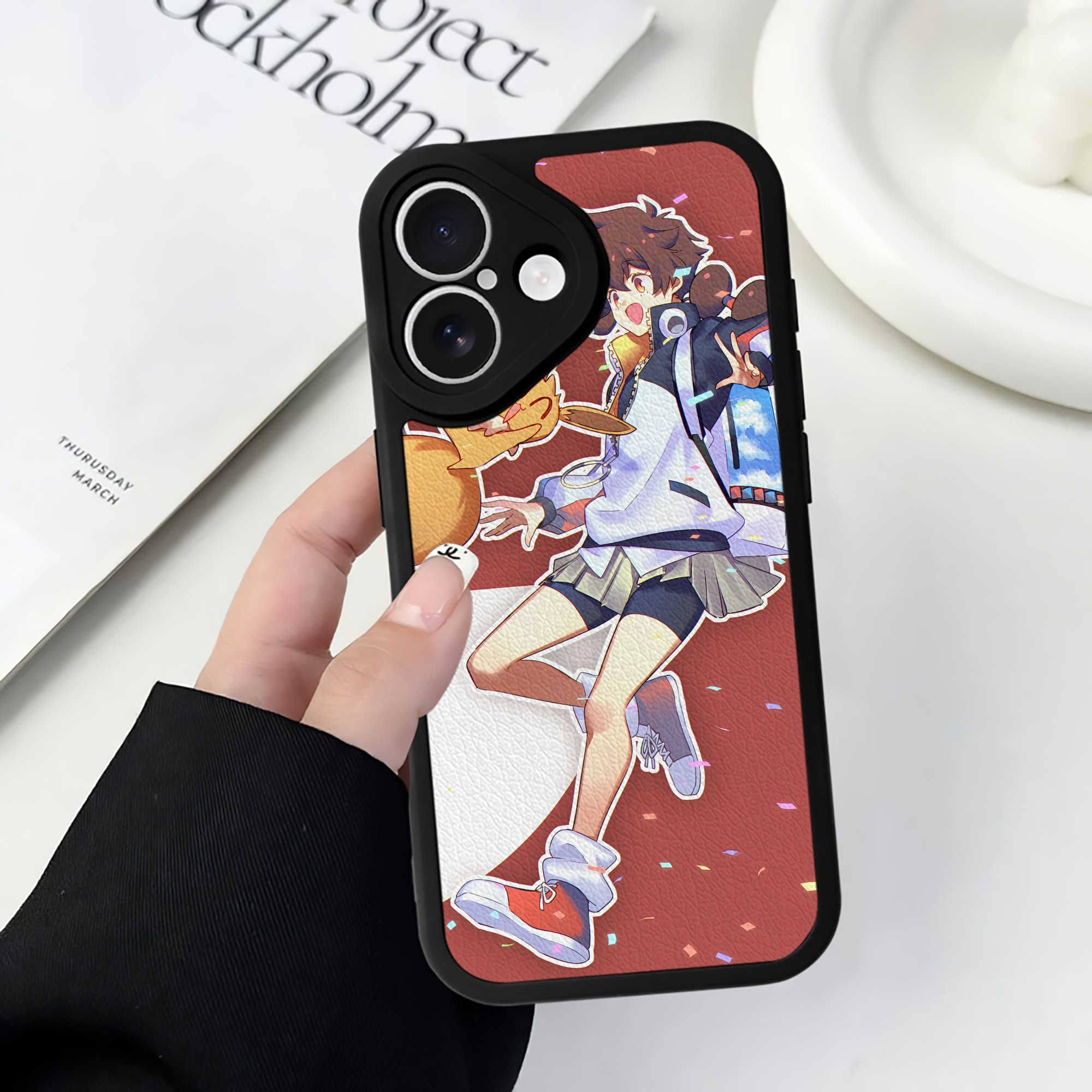 （画像用） ポケットモンスター Pokémon 【iPhone 16シリーズ対応】シリコンスマホケース（レザー調） 材質：シリコン